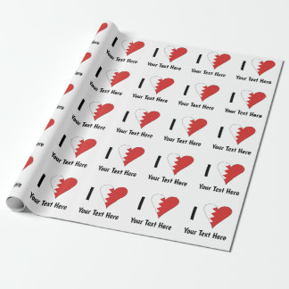 Ik (Bahreinse Hart Vlag) Persoonlijk Cadeaupapier