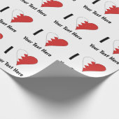 Ik (Bahreinse Hart Vlag) Persoonlijk Cadeaupapier (Hoek)