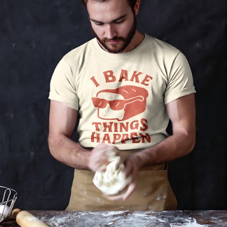Ik Bak Dingen Gebeuren Grappige Bakker T-Shirt voo