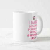 Ik bak! Funny Baking Quote Grote Koffiekop (Voorkant rechts)