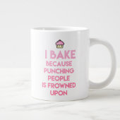 Ik bak! Funny Baking Quote Grote Koffiekop (Rechts)