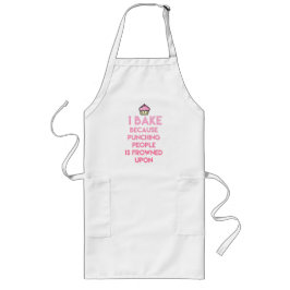 Ik bak! Funny Baking Quote Lang Schort