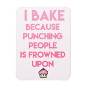 Ik bak! Funny Baking Quote Magneet (Verticaal)