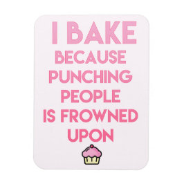 Ik bak! Funny Baking Quote Magneet