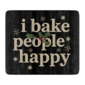 Ik bak mensen Happy Cupcake & Cookie Baking Crew Snijplank (Voorkant)