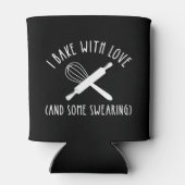 Ik bak met liefde (en wat vloeken) blikjeskoeler (Achterkant)