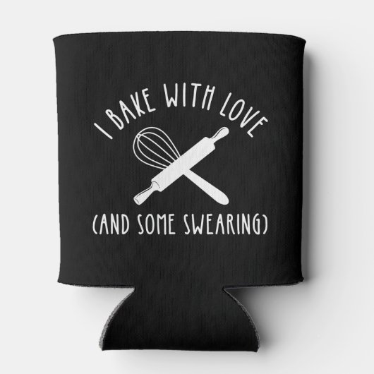 Ik bak met liefde (en wat vloeken) blikjeskoeler (Achterkant)