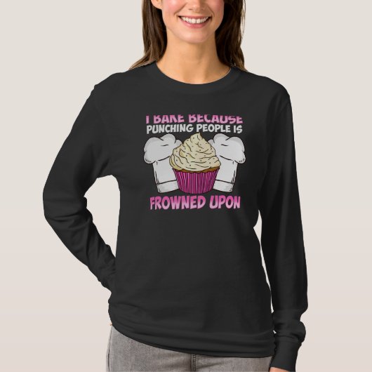 Ik bak omdat mensen gestraft worden t-shirt (Voorkant)