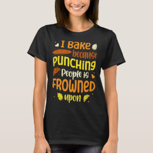 Ik bak omdat mensen slaan wordt afgekeurd op ba t-shirt