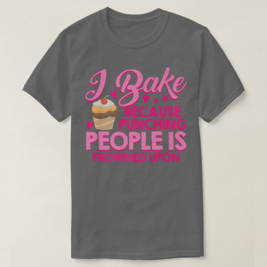 Ik bak omdat mensen worden gestraft op een eikel t-shirt (Design voorkant)