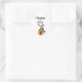 Ik Bak Ronde Sticker (Tas)