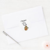 Ik Bak Ronde Sticker (Envelop)