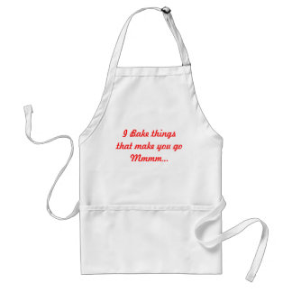 Ik Bake Dingen waardoor je Mmmm gaat... Apron Standaard Schort