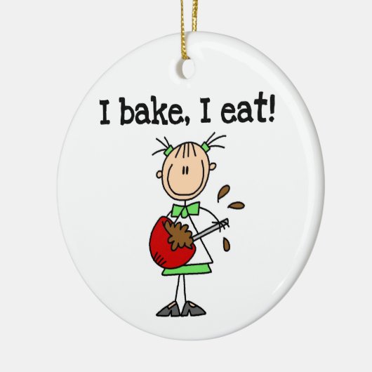 Ik bake I Eat Custom Ornament (Links)