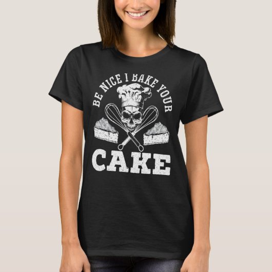 Ik bake je Cupcake Muffin Baking Pasta T-shirt (Voorkant)