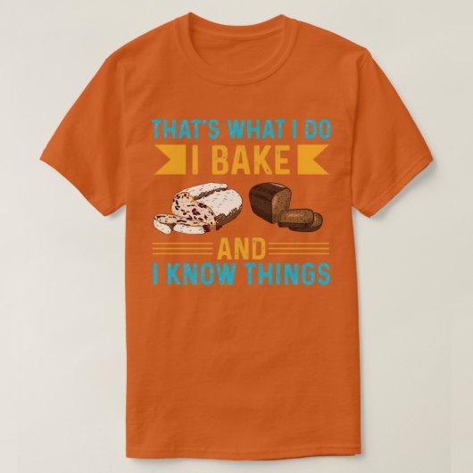 Ik baken en weet dingen t-shirt (Design voorkant)