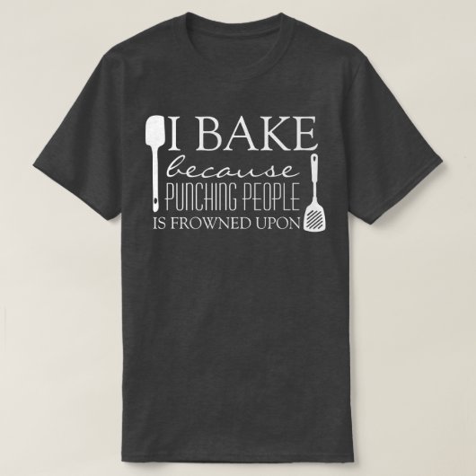 Ik bakt omdat mensen gestraft worden op vun t-shirt (Design voorkant)