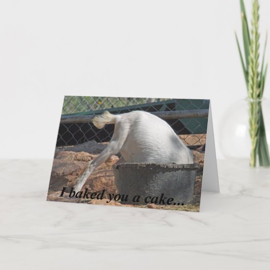 Ik bakte u een cake… De Kaart van de verjaardag (Voorkant)