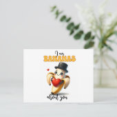 Ik bananen voor je grappige Valentijnsdag kaart (Staand voorkant)