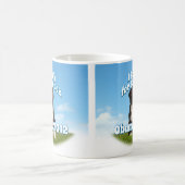 Ik barak voor Barack, Bo de eerste hond Obama Koffiemok (Center)