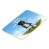 Ik barak voor Barack, Bo de eerste hond Obama Magneet (Linkerzijde)