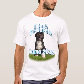 Ik barak voor Barack, Bo de eerste hond Obama T-shirt
