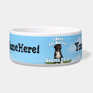 Ik barak voor Barack, Bo de eerste hond Obama Voerbakje