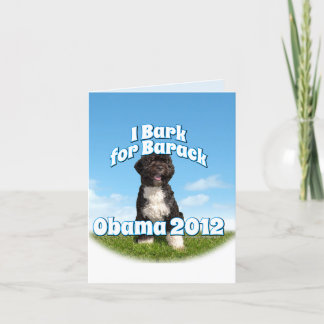 Ik bark voor Barack, Bo de eerste hond Obama Kaart