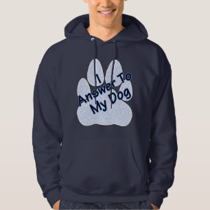 Ik beantwoord mijn hond W/Paw-Mannen Hoodie