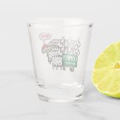 Ik beantwoord niet shot glas (Achterkant)