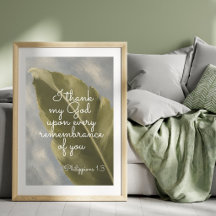 IK BEDANK MIJN GOD | Filippenzen 1:3 | Cadeau voor