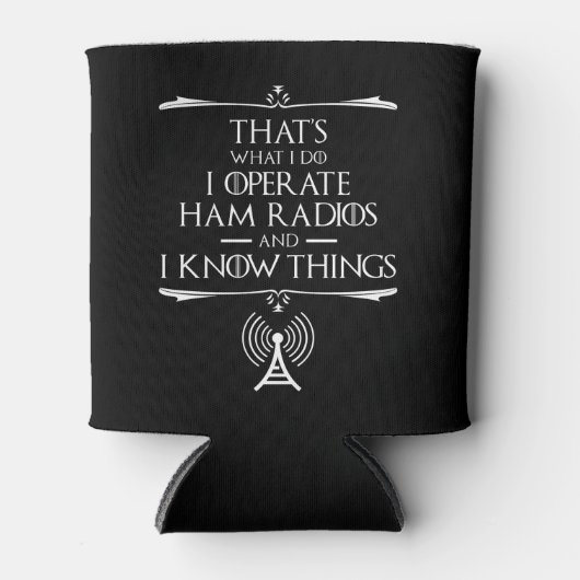 Ik bedien Ham-radio's en ik weet dingen Blikjeskoeler (Voorkant)