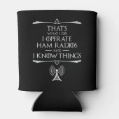 Ik bedien Ham-radio's en ik weet dingen Blikjeskoeler (Achterkant)