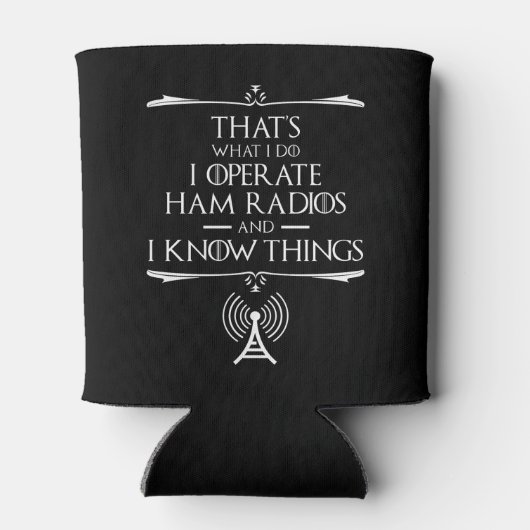 Ik bedien Ham-radio's en ik weet dingen Blikjeskoeler (Achterkant)