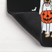 Ik bedoel Boo Funny Ghost Dog Halloween Pumpkin Muismat (Hoek)