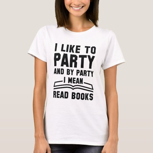 Ik bedoel gelezen boeken t-shirt (Voorkant)