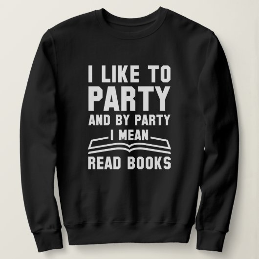 Ik bedoel gelezen boeken trui (Design voorkant)