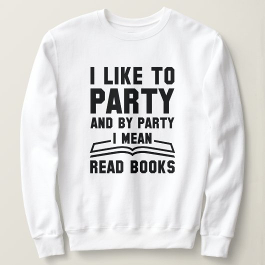 Ik bedoel gelezen boeken trui (Design voorkant)