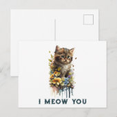 Ik bedoel je Kat Briefkaart (Voorkant / Achterkant)