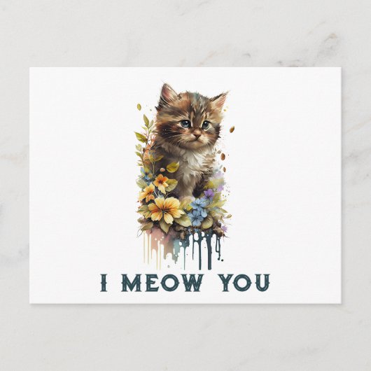 Ik bedoel je Kat Briefkaart (Voorkant)