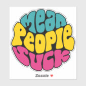 Ik bedoel mensen zuigen woordkunst sticker (Vel)