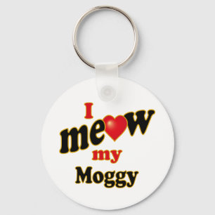 Ik bedoel Mijn Moggy Sleutelhanger
