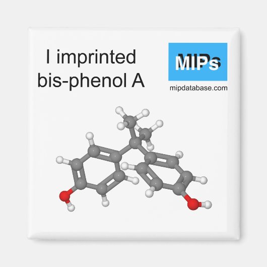 Ik bedrukt bisfenol A magnetball en stick Magneet (Voorkant)