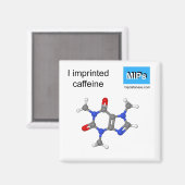 Ik bedrukt cafeïne magnetbal en stok magneet (Voorkant / Achterkant)