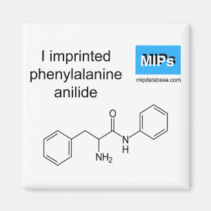Ik bedrukt fenylalanine-anilide magnet