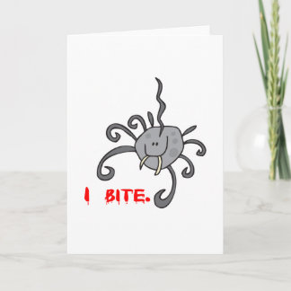 ik beet een leuke spin kaart