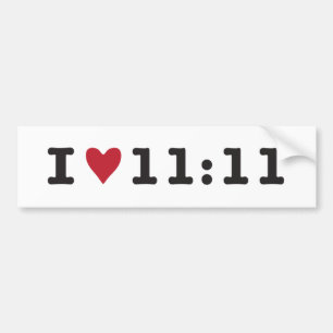 Ik begin 11:11 bumpersticker