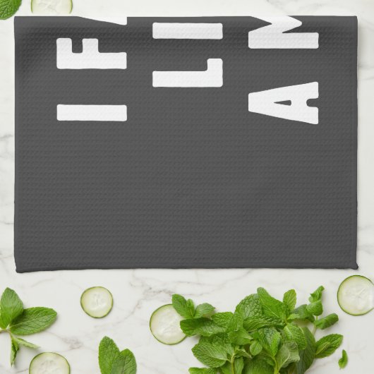 Ik begin als een man - trots om luid te zijn theedoek (Gevouwen)