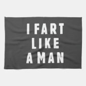 Ik begin als een man - trots om luid te zijn theedoek (Horizontaal)