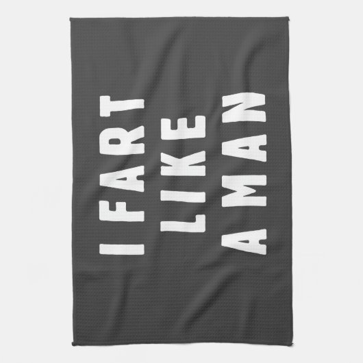 Ik begin als een man - trots om luid te zijn theedoek (Verticaal)